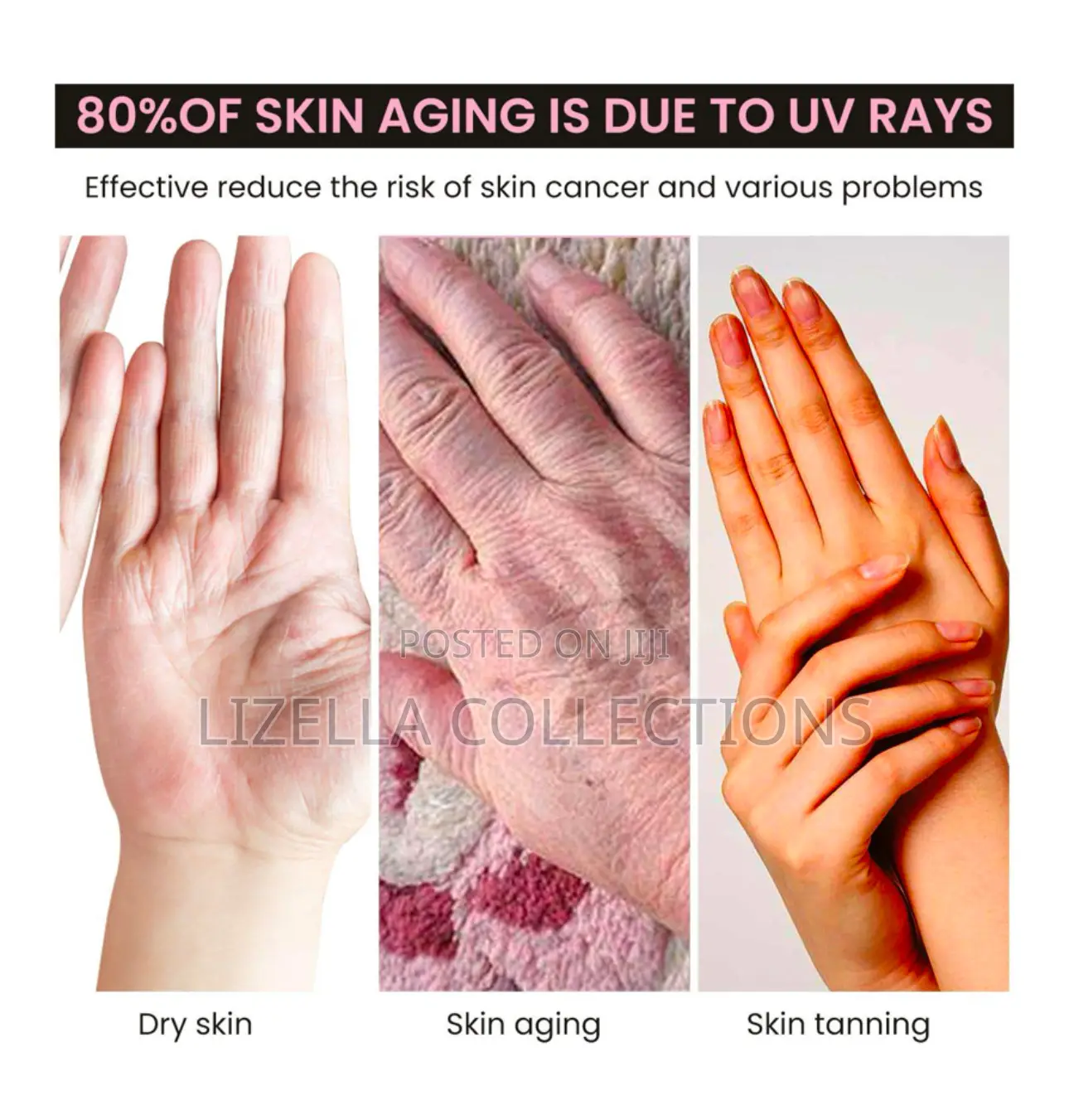 Anti Uv Protection Hand Cloves (For Gel Nails)