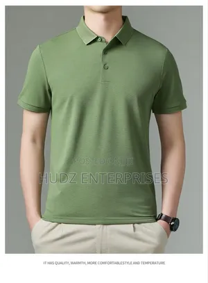 Classy Collar T-Shirt Army Green