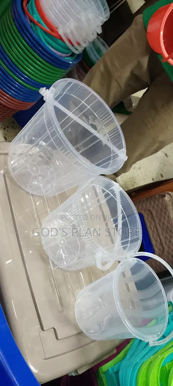 Plastic Clear Buckets