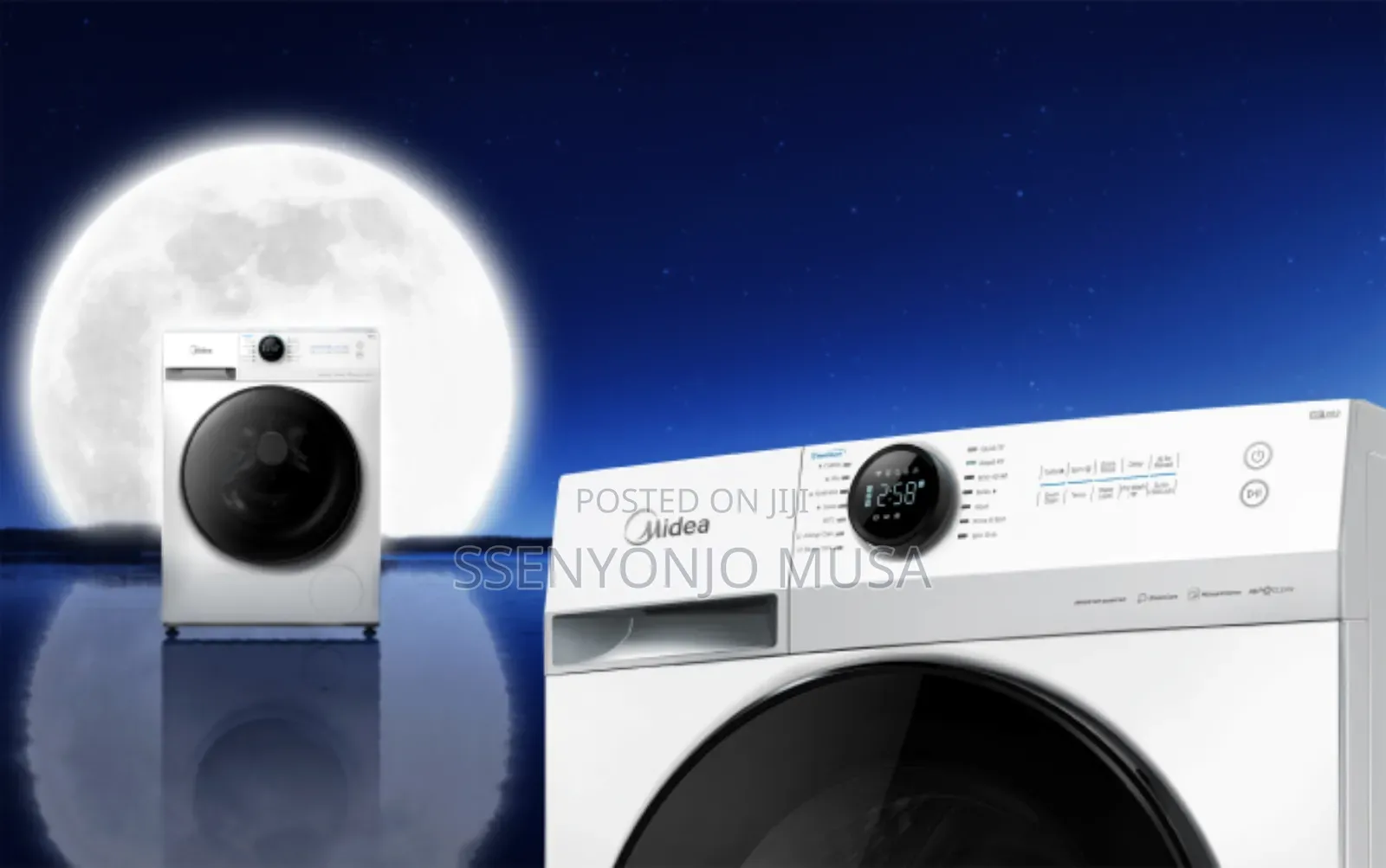 Midea 10kg Front Load Smart Washing Machine-Wi-Fi Steam-