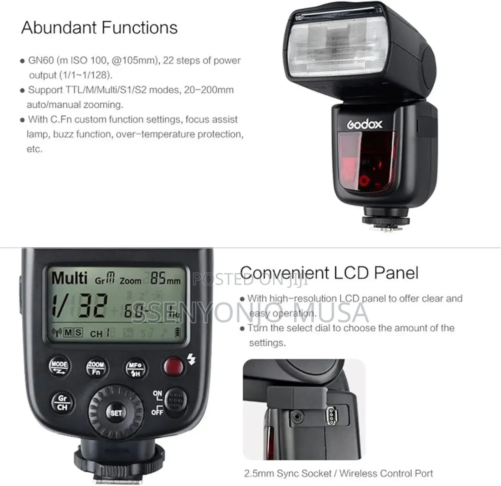 Godox V850ii Wireless Flash Speedlite for Canon,Nikon,Pentax