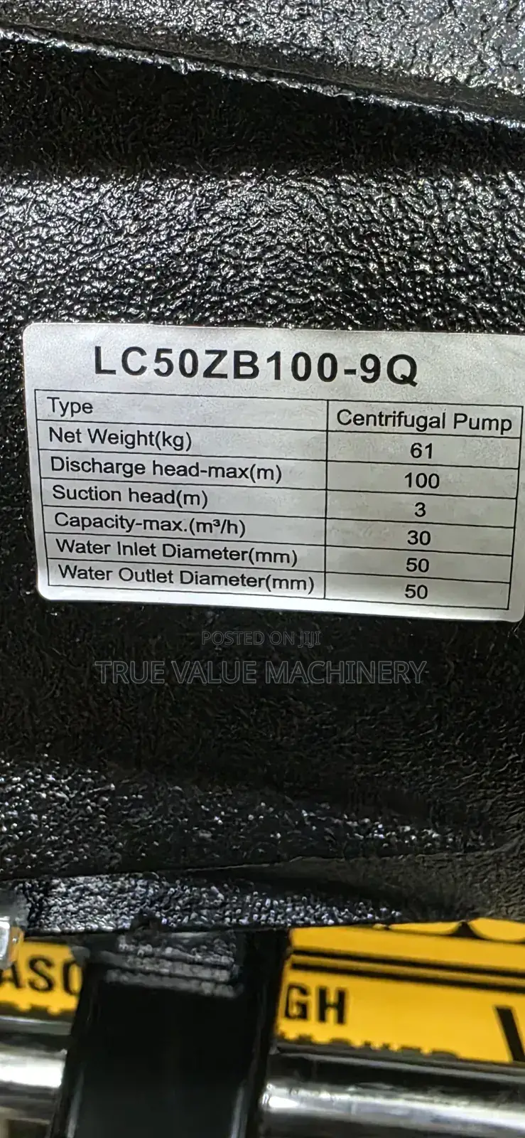 Water Pump High Pressure Centrifugal