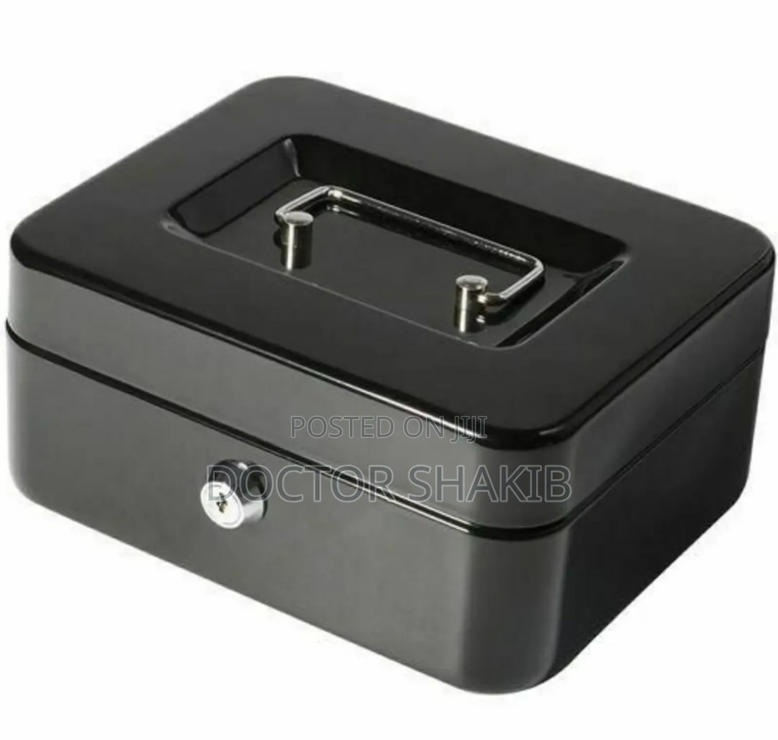Strong Cash Box With Coin Separator Tray