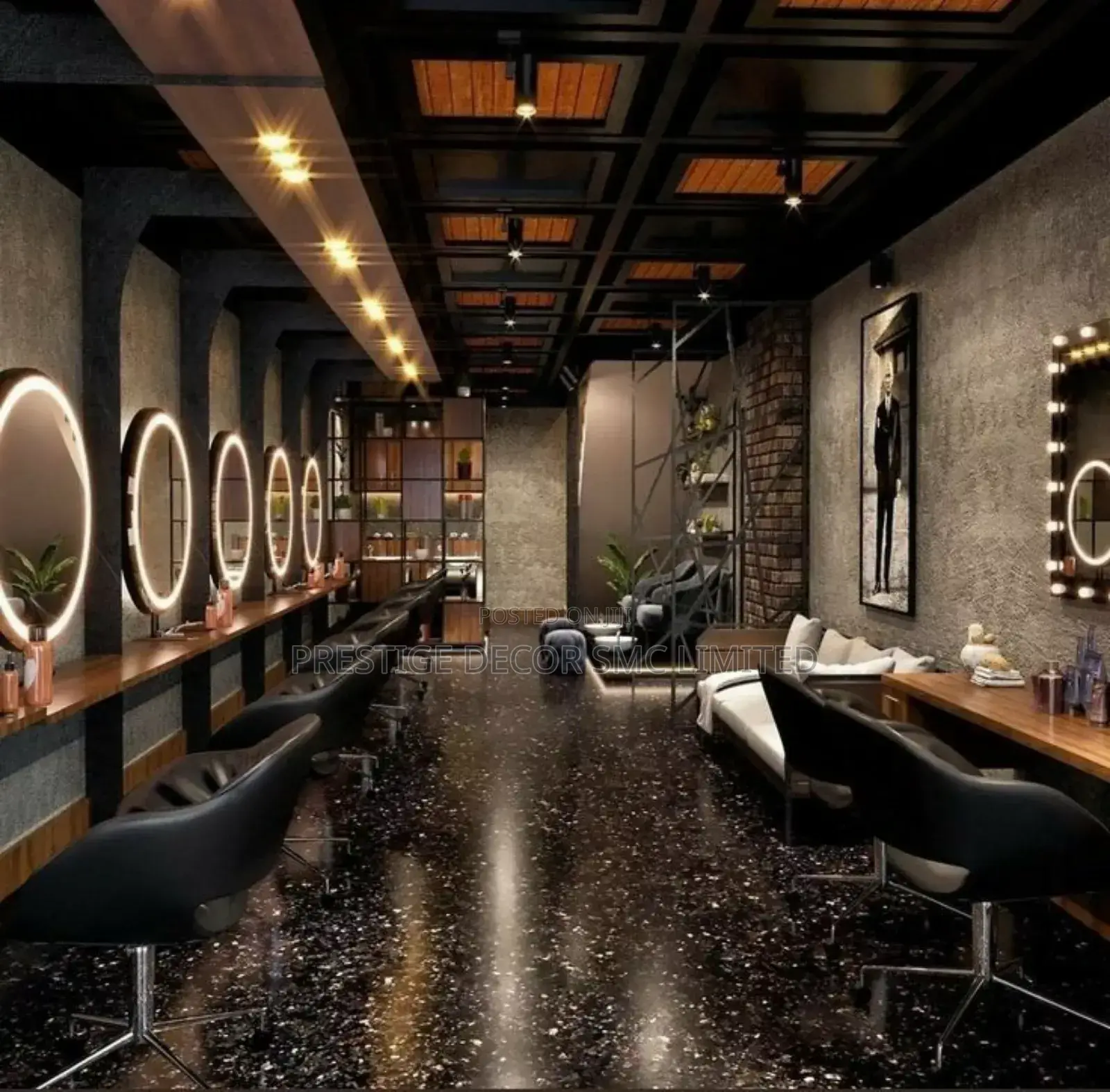 Black Gold Saloon Mirrors