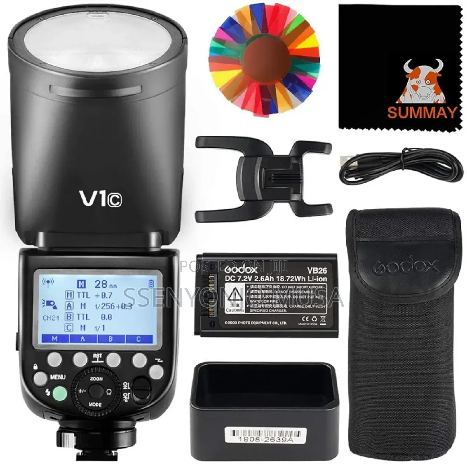Godox V1-C Round Flash Speedlight for Canon Eos Cameras