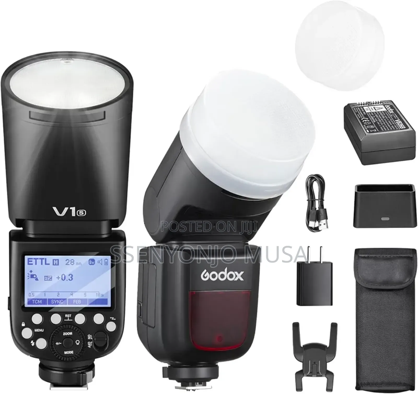 Godox V1-C Round Flash Speedlight for Canon Eos Cameras