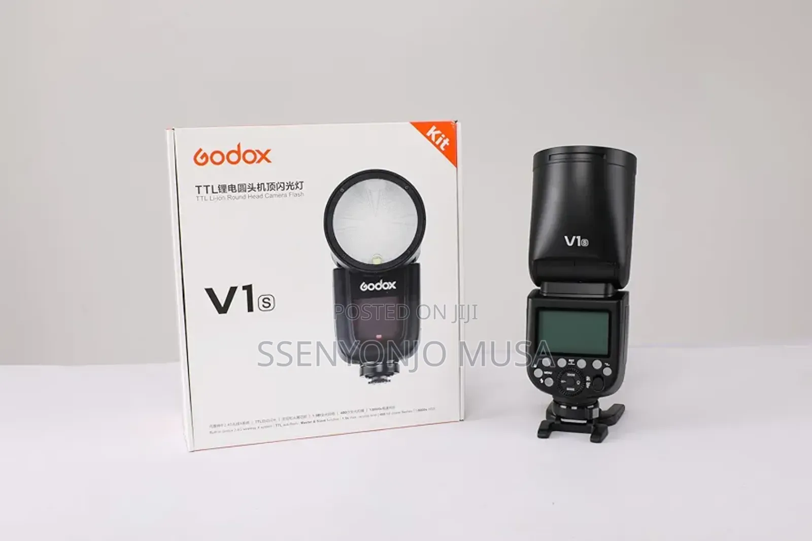 Godox V1-C Round Flash Speedlight for Canon Eos Cameras