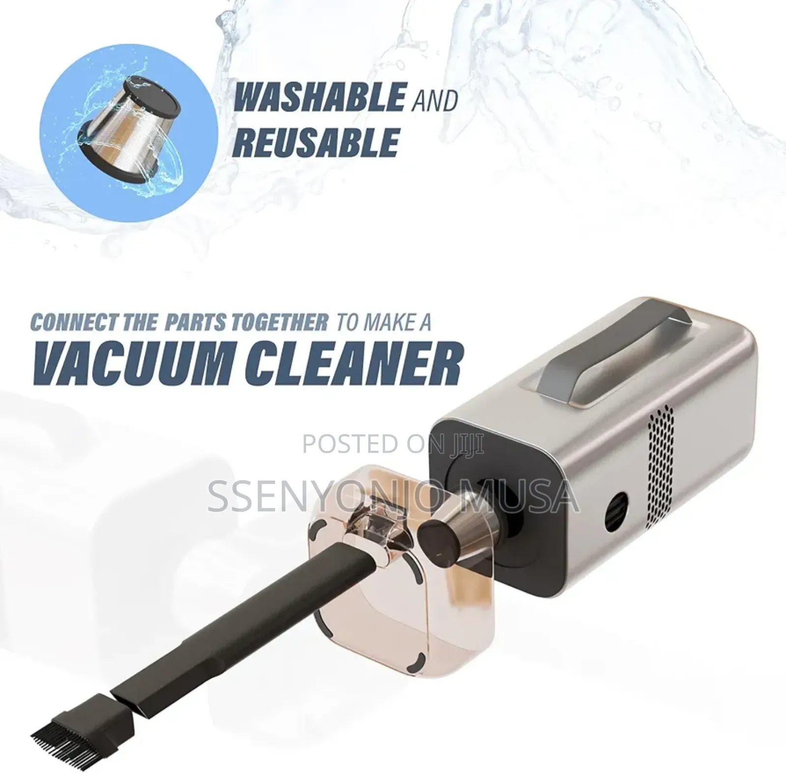 Multi-Function Cordless Jump Starter With Vacuum, Power Bank