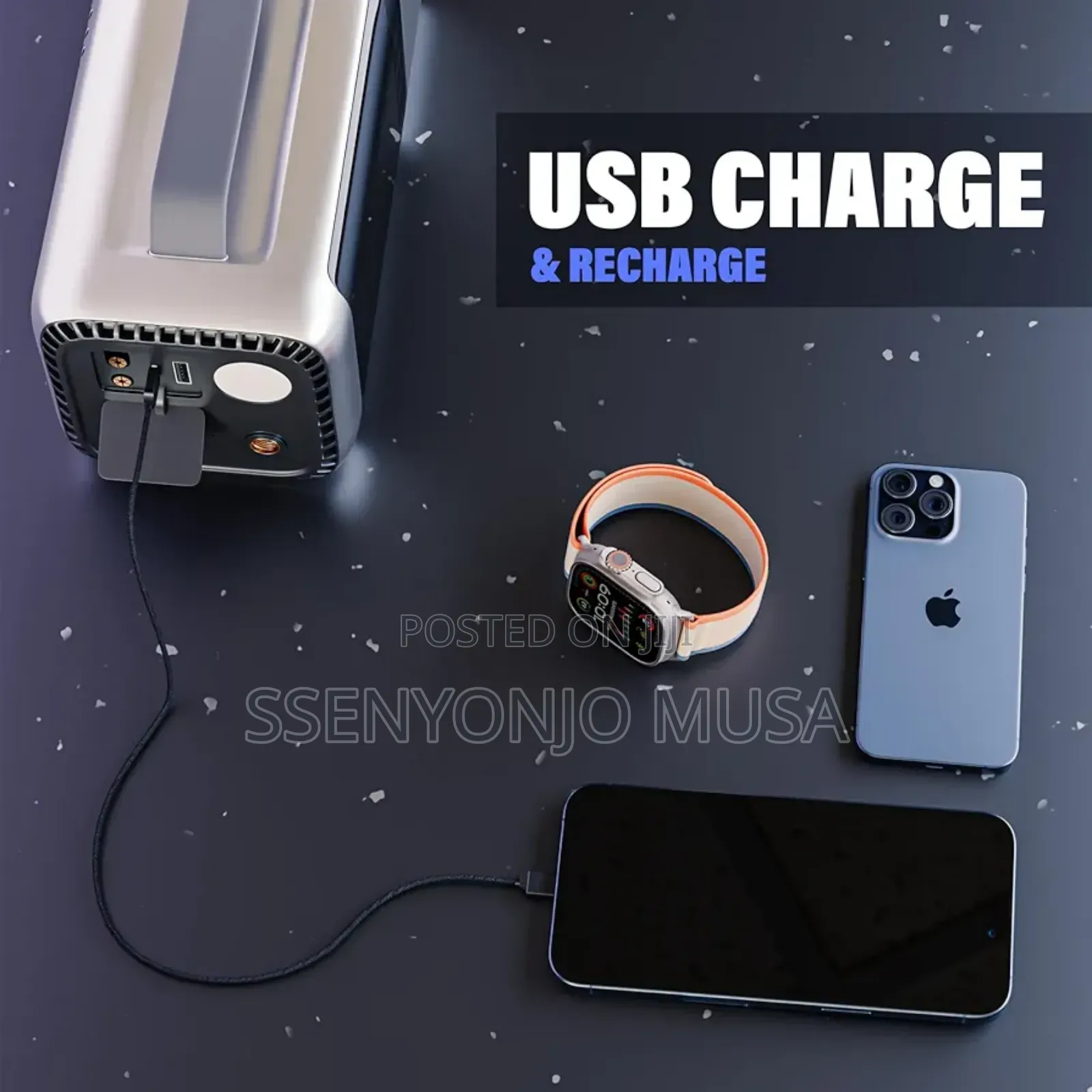 Multi-Function Cordless Jump Starter With Vacuum, Power Bank