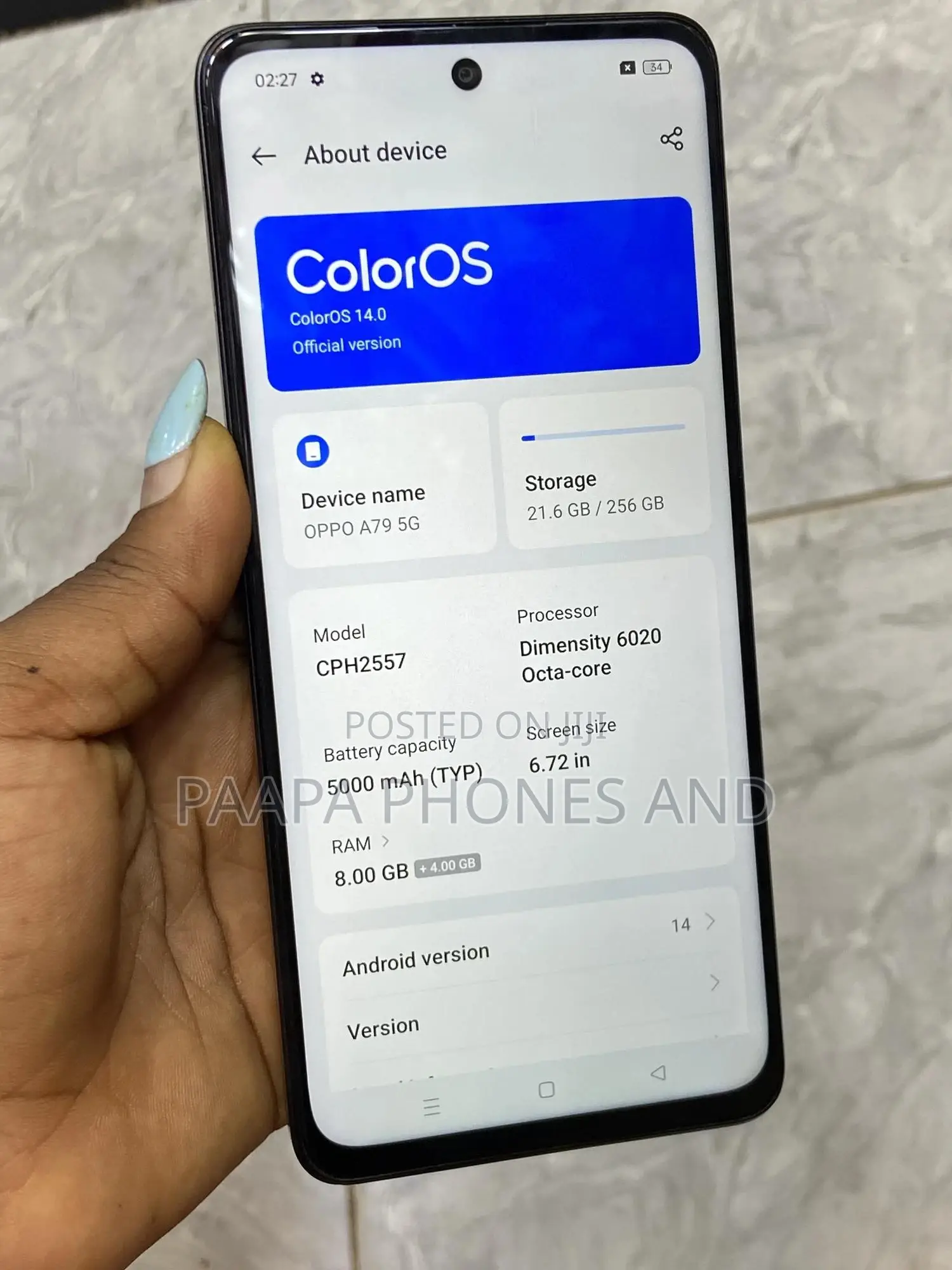 Oppo A79 64 GB Black