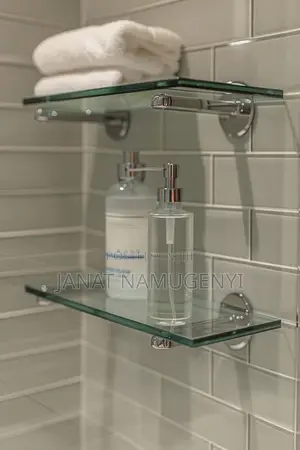 2 Piece Seethrough Glass Organiser