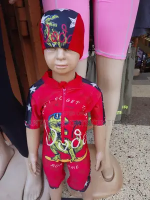 Kids Swimming Custom Red Color