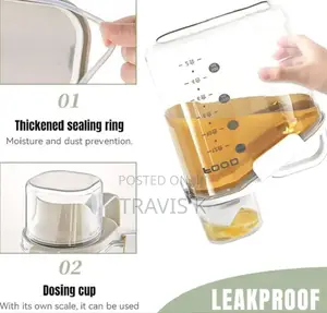 (3pcs)Airtight Clear Dry Food Storage Container