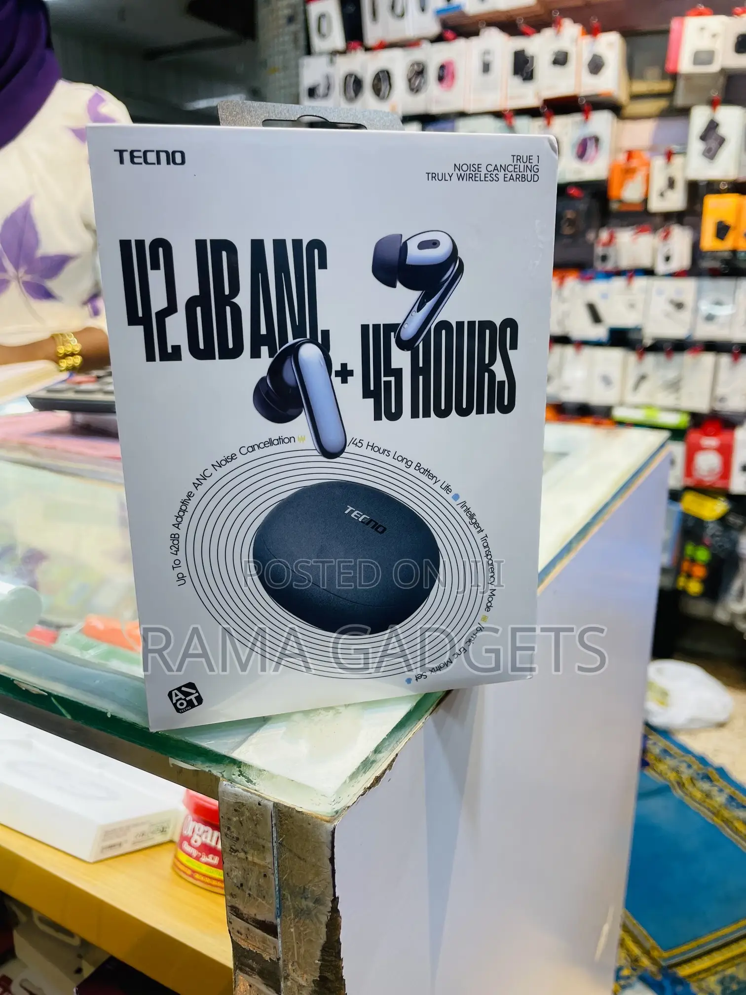 Tecno True 1 Noise Cancelling TWS Earphones