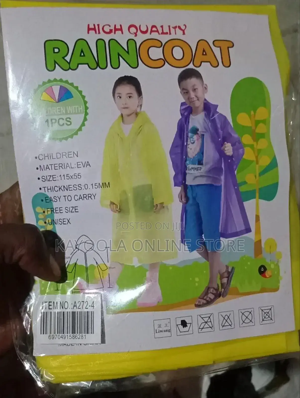 New Fashion Waterproof Impeamable Raincoats for Kids