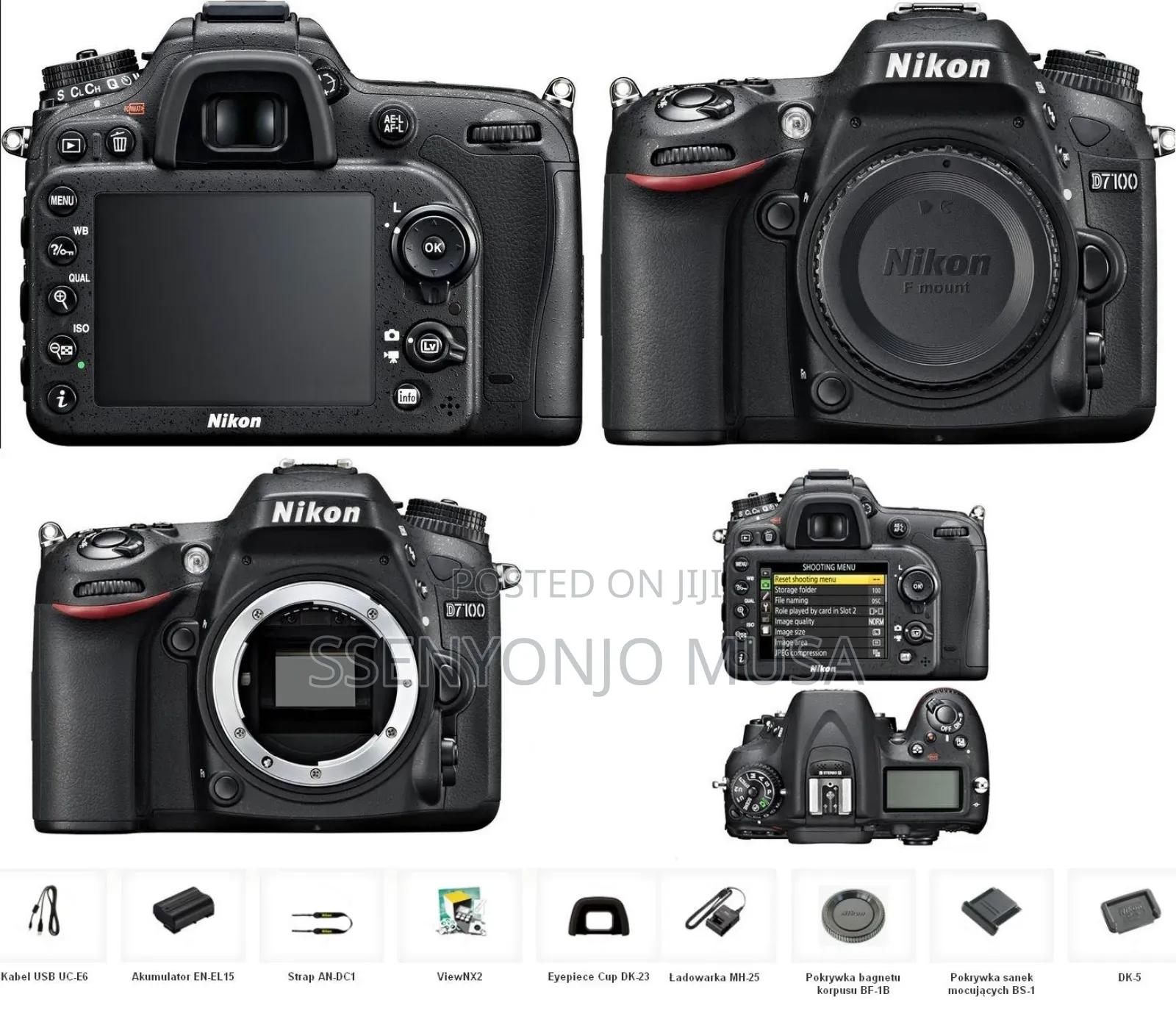 Nikon D7100 Digital SLR Camera Body (24.1mp, 3.2" Lcd)