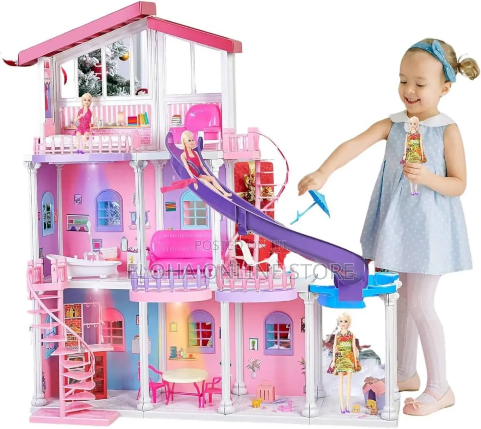 Large Kids Barbie Dream House Play Toy