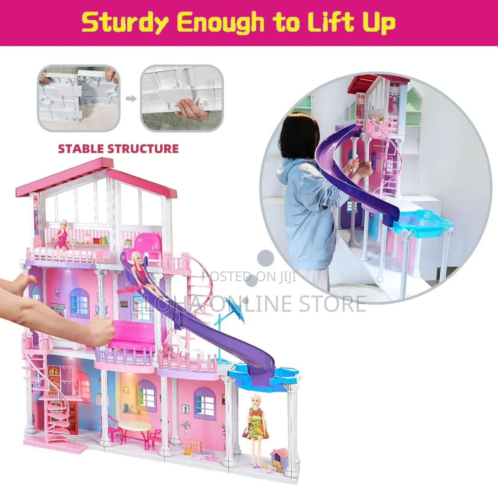 Large Kids Barbie Dream House Play Toy