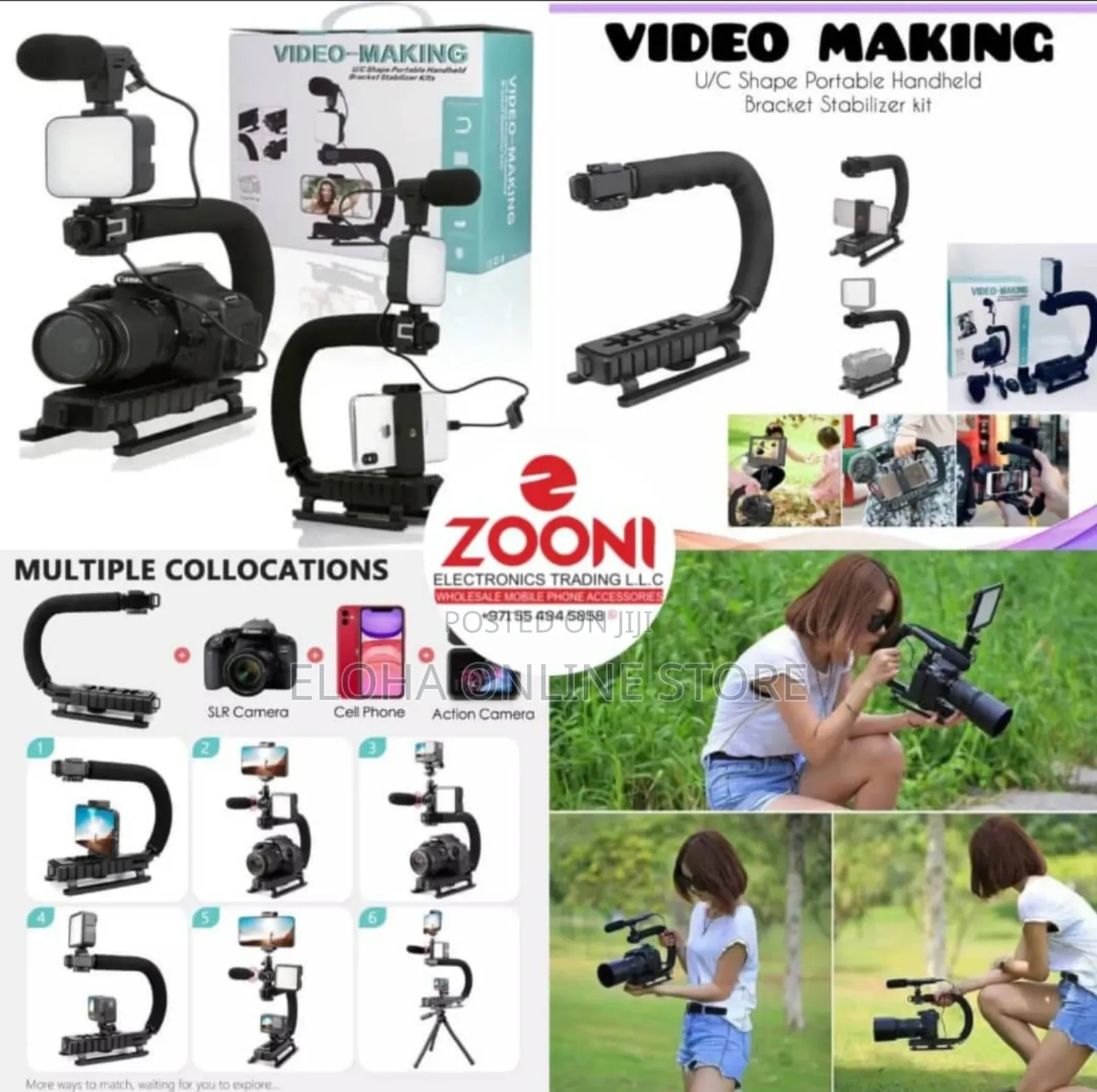 U/C-Shape Portable Handheld Bracket Stabilizer Kit