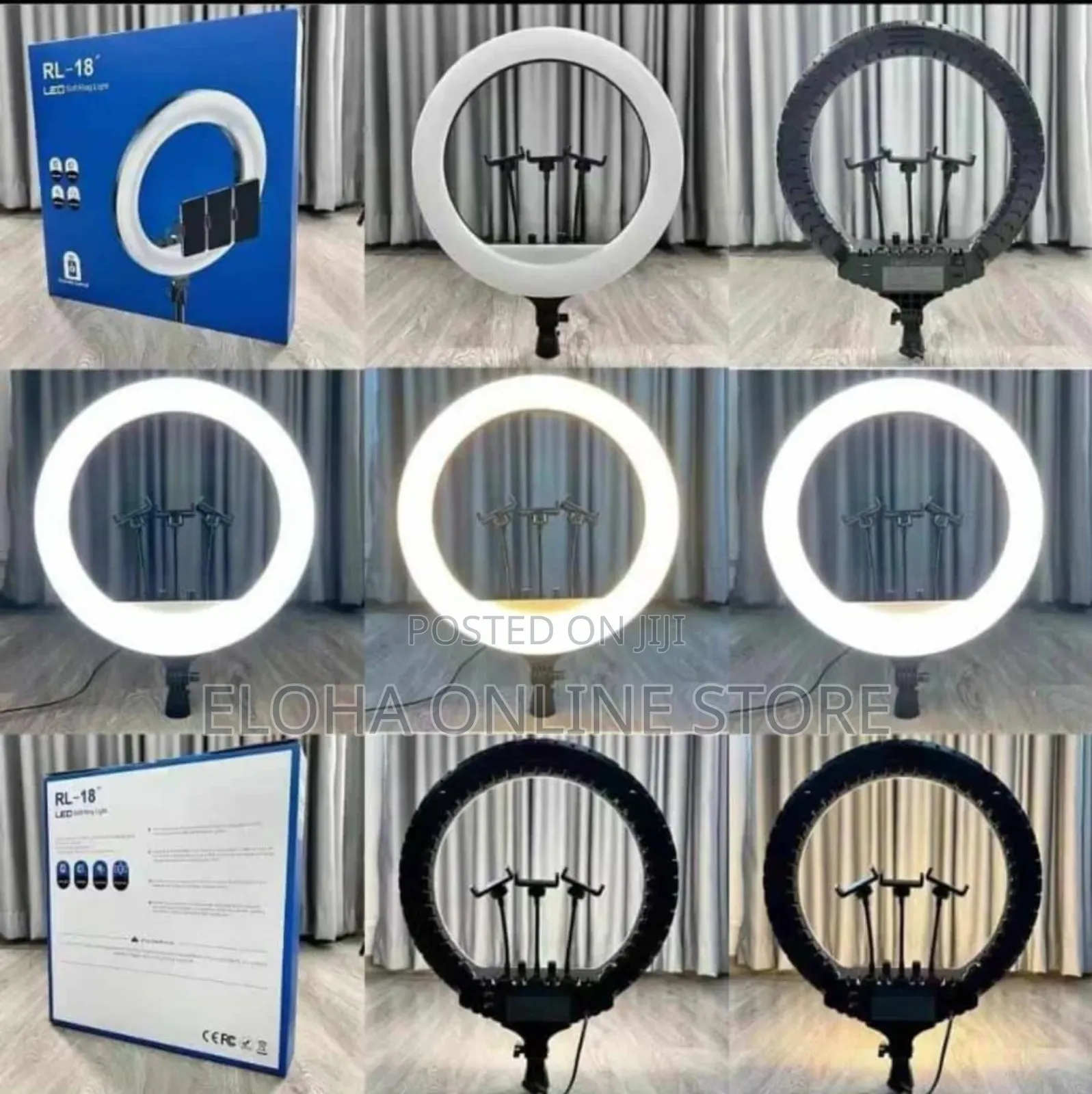 Professional 46 Cm (18 Inch) Big Ring Light With Remote