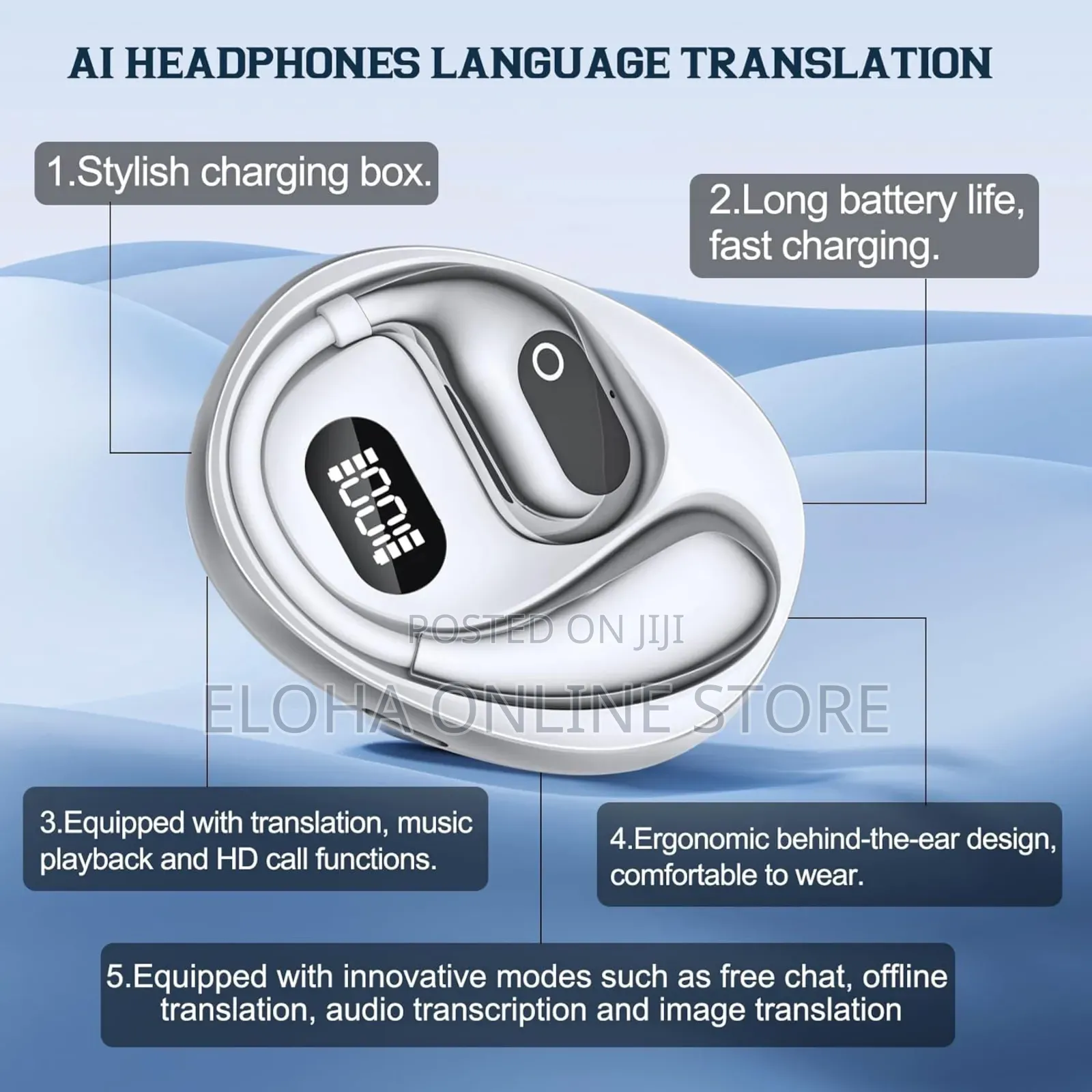 Xg99 True Wireless Smart Ai Translator Earbuds