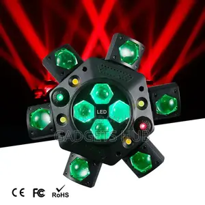 6 Armed Beam Eye Strobe Laser 4 in 1 Disco Stage Light