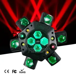 6 Armed Beam Eye Strobe Laser 4 in 1 Disco Stage Light