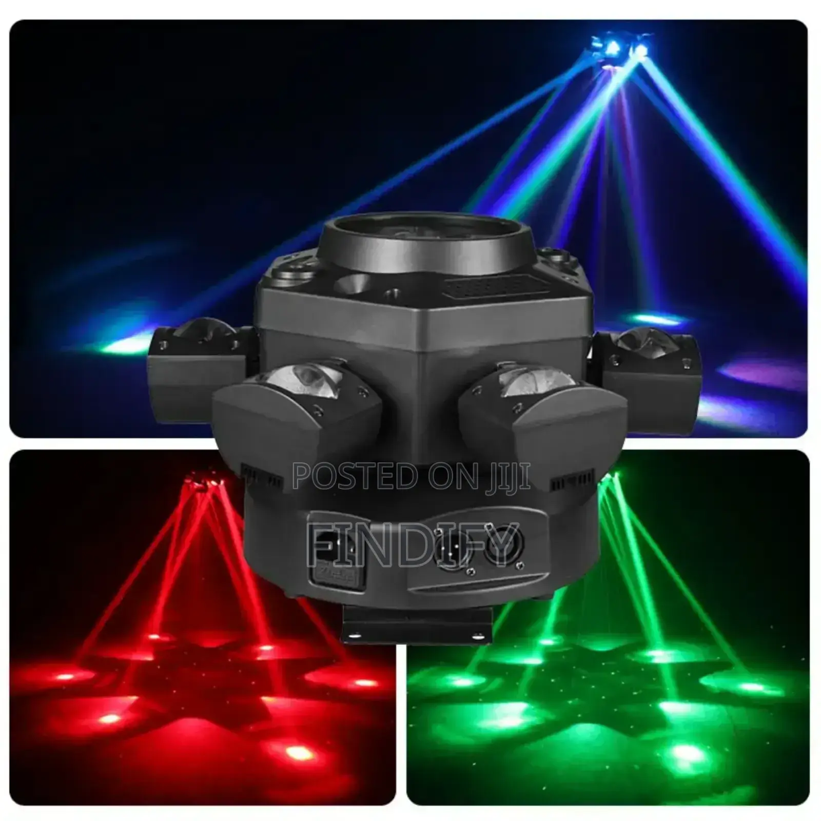 6 Armed Beam Eye Strobe Laser 4 in 1 Disco Stage Light