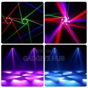 6 Armed Beam Eye Strobe Laser 4 in 1 Disco Stage Light