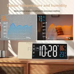 Wireless Alarm Clock Speaker With Led Display