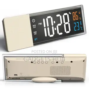 Wireless Alarm Clock Speaker With Led Display