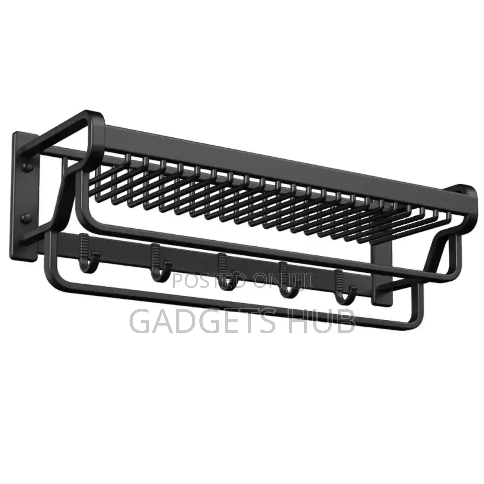 Wall-Mouted Double Rod Towel Rack
Bathroom Shelves Mesh