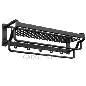 Wall-Mouted Double Rod Towel Rack
Bathroom Shelves Mesh