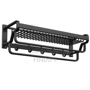 Wall-Mouted Double Rod Towel Rack
Bathroom Shelves Mesh