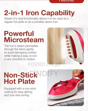 Travel Steamer Iron Brush for Clothes Garment