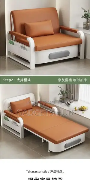 Double Sofa Bed Multifunctional Extendable
Foldable Fabric