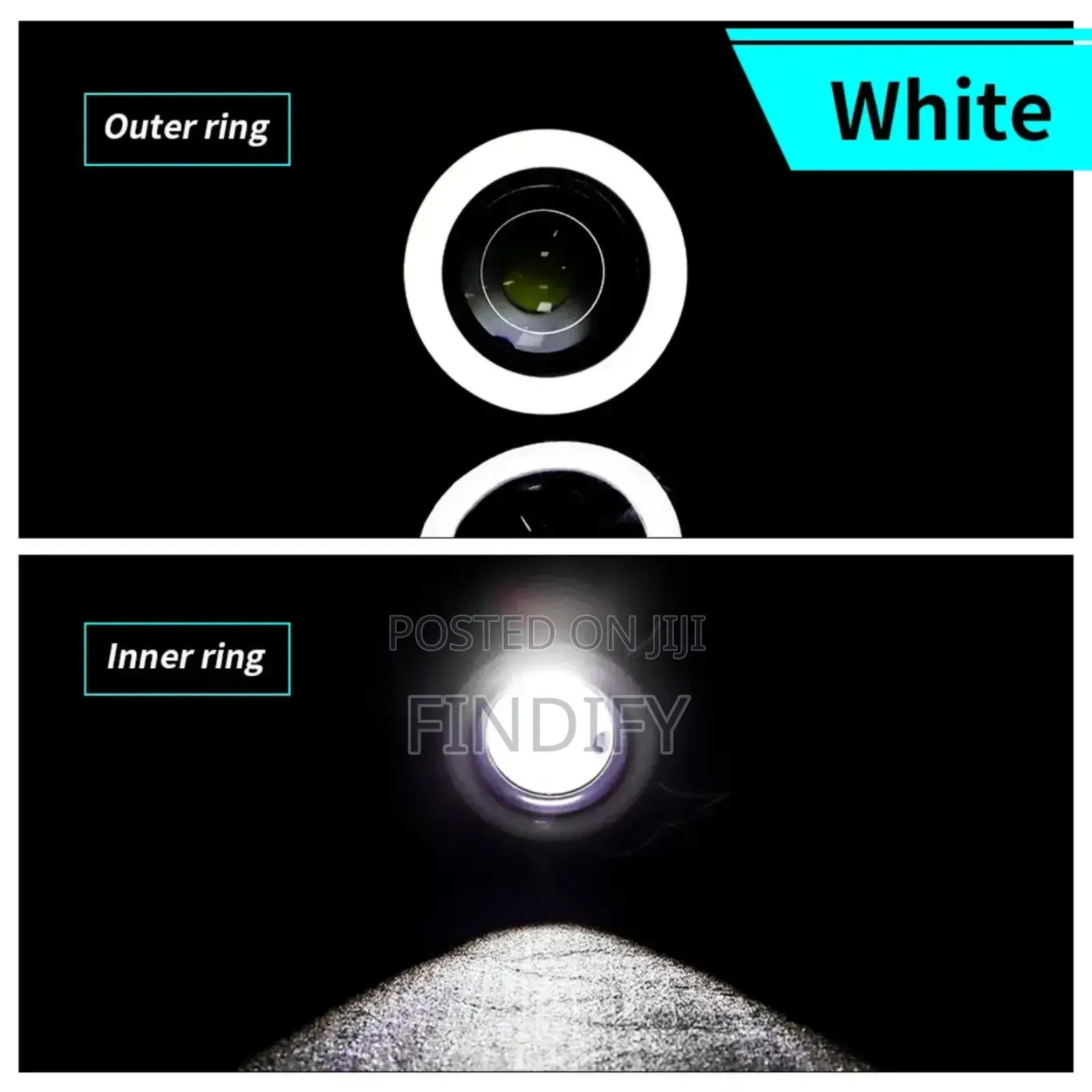 Car Cob Led Fog Light Projector White