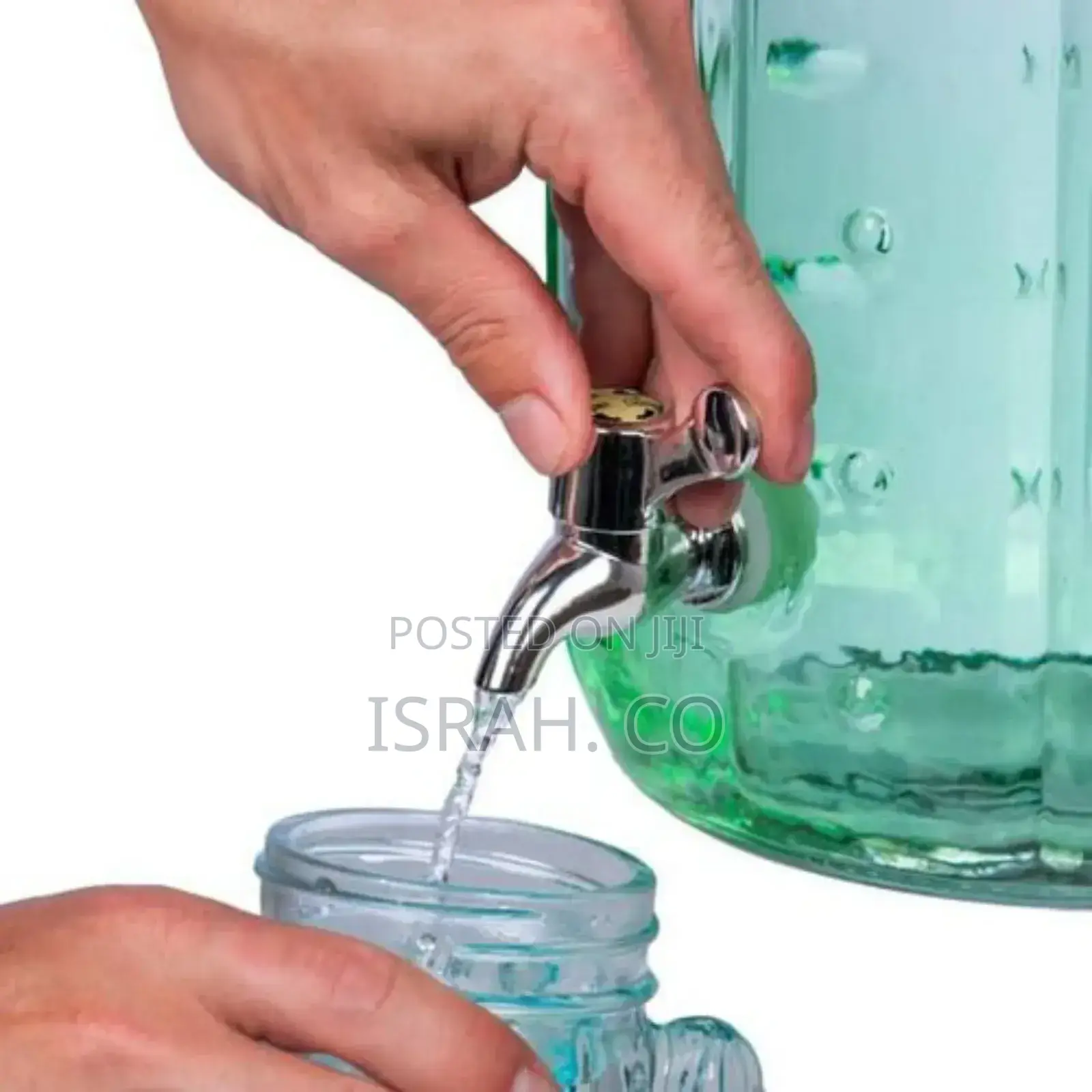 8l Glass Cactus Ice Cold Beverage Drink Dispenser Glass