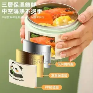 3 Piece Portable Thermal Lunch Box Kawaii Lunch Box
