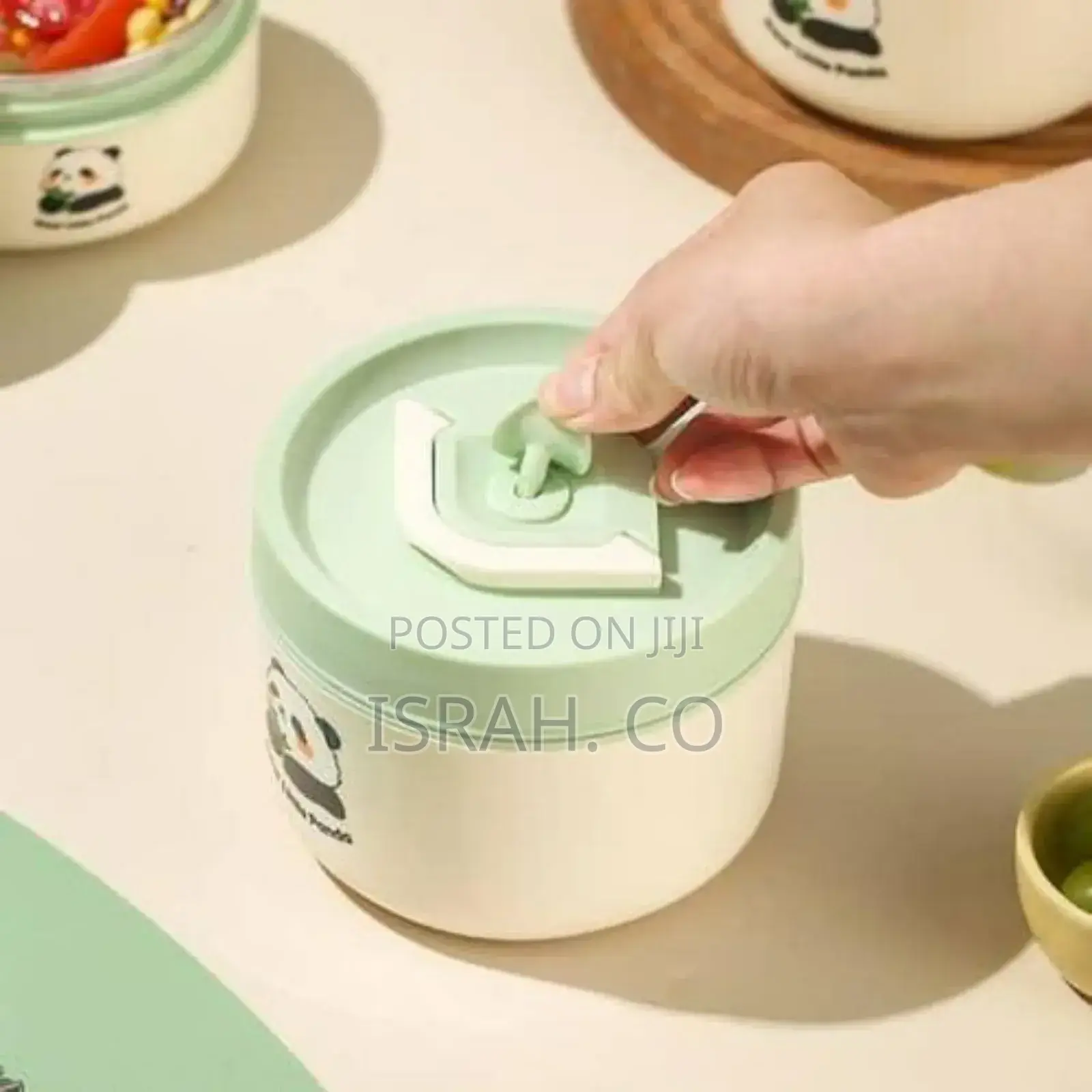 3 Piece Portable Thermal Lunch Box Kawaii Lunch Box