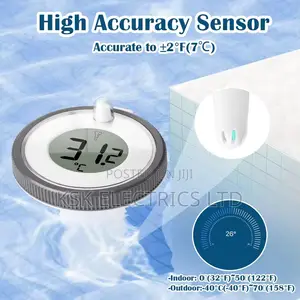 Digital Wireless Pool Thermometer Floating Easy Read