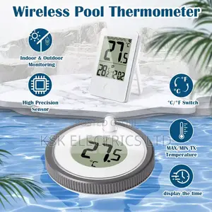 Digital Wireless Pool Thermometer Floating Easy Read