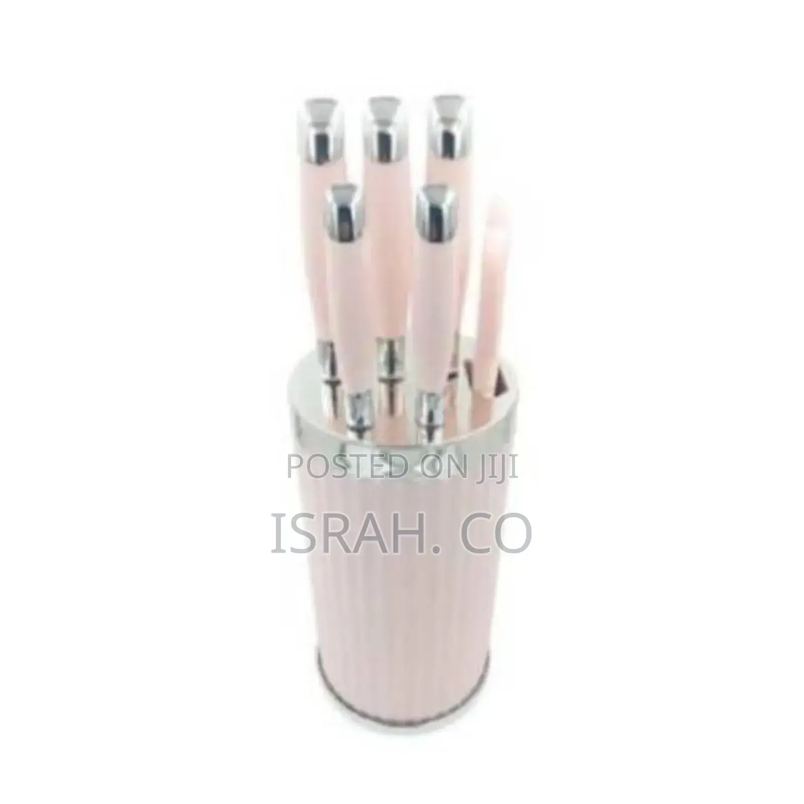 Pink 7-Piece Knife Set Is Made Ofhigh-Quality Stainlesssteel