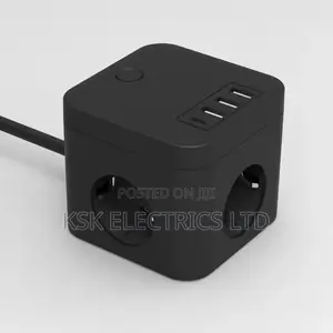 Photo - 4 3 Outlet Power Strip Eu Outlet Extender With 3 Usb Surge