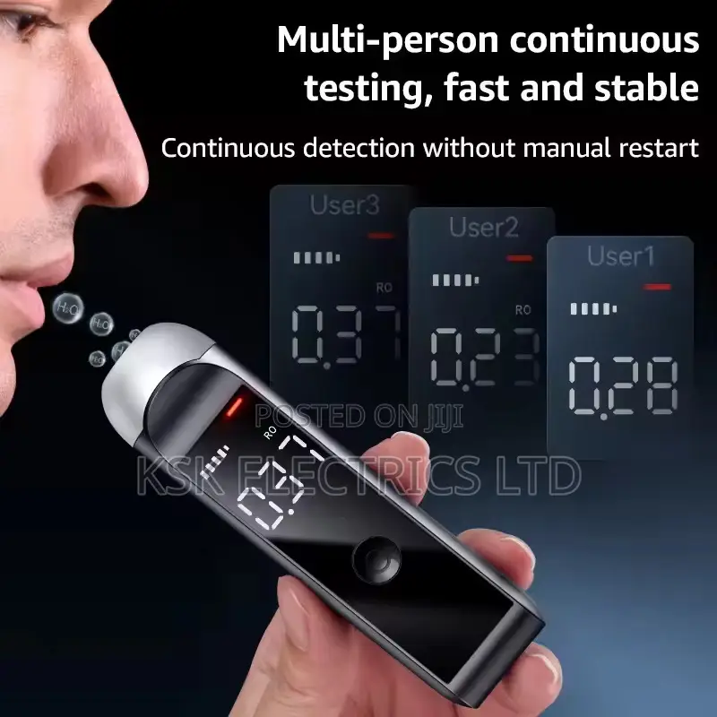 Digital Alcoholmeter Alcohol Breath Tester High Capacity