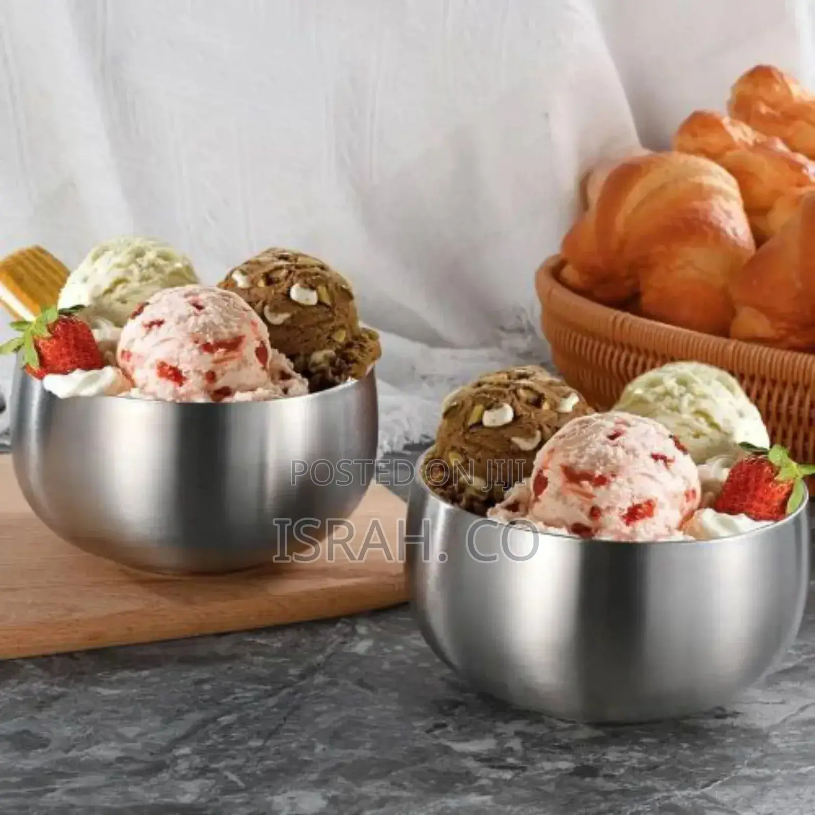 12 Pieces of 16.9 Fl Oz Ramen Ice Cream Bowl,Stainless Steel