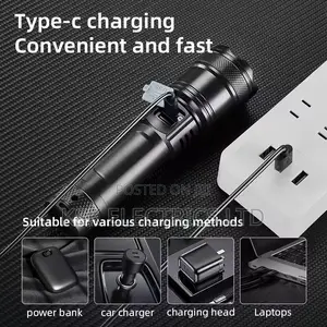 High Lumen Zoomable Waterproof Flashlight