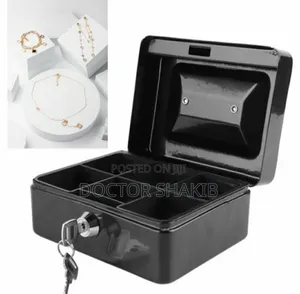 Strong Portable Robust Metal Cash Box