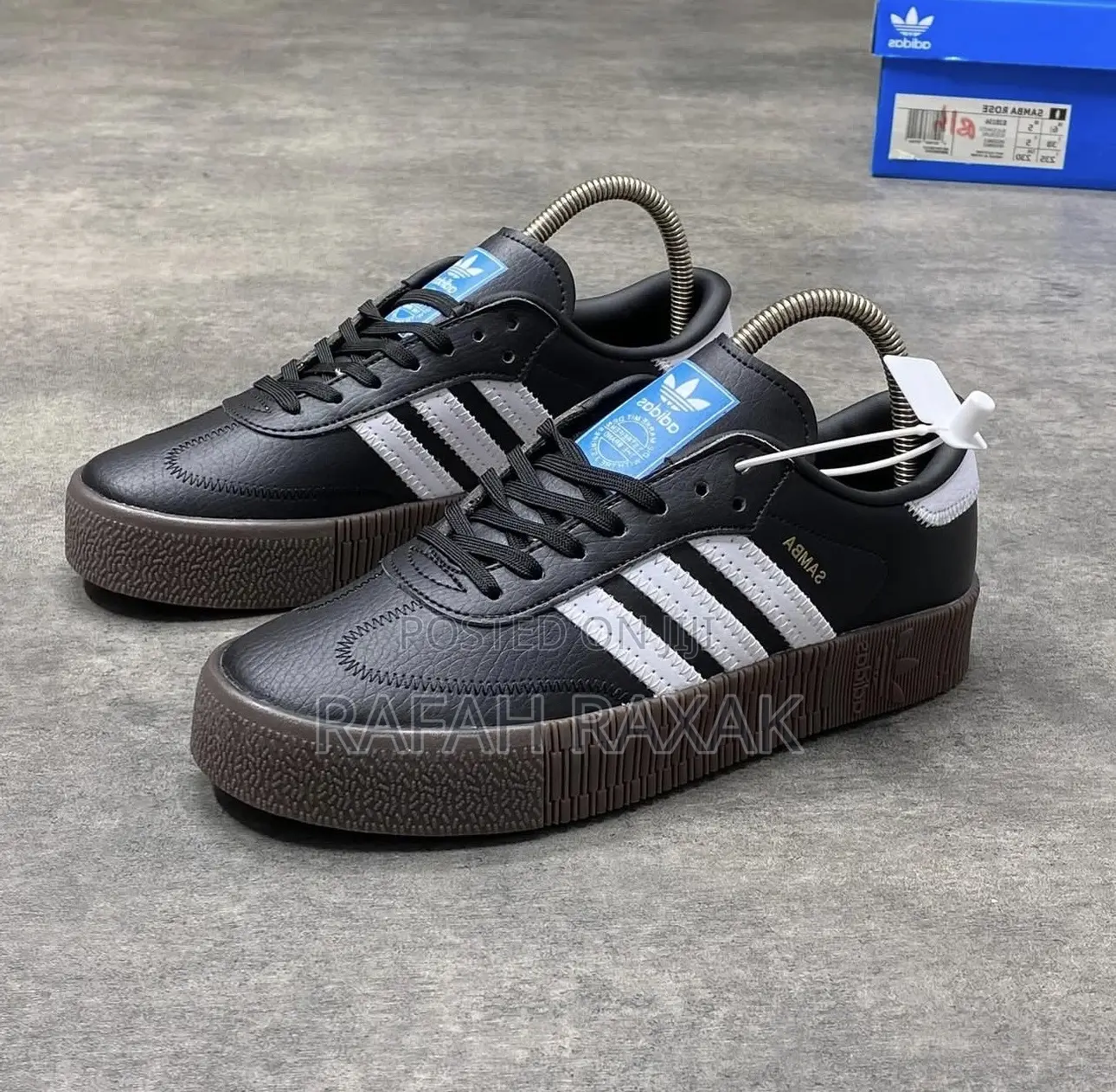 Original Black/Brown Gum Adidas Samba Big Sole Sneakers