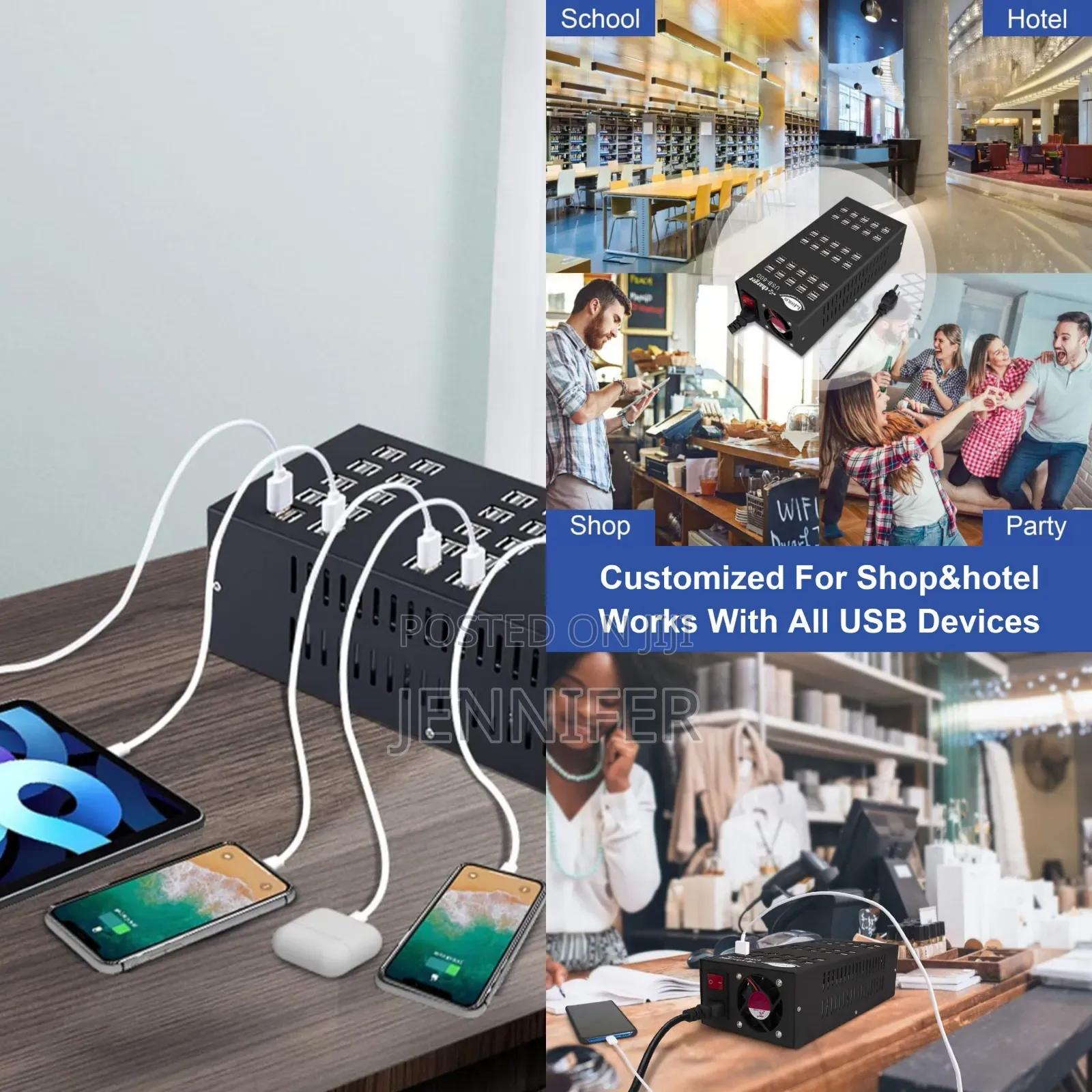 60 Ports Usb Charging Station With Intelligent Protection